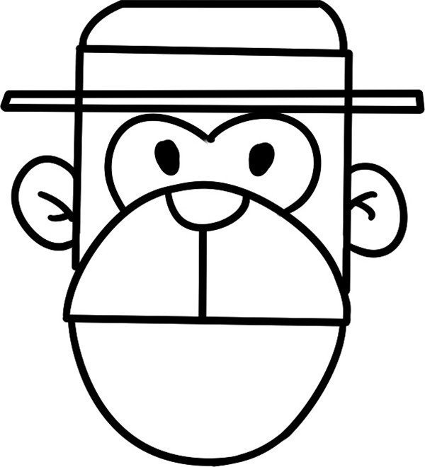 怎样画一只猴子的简笔画