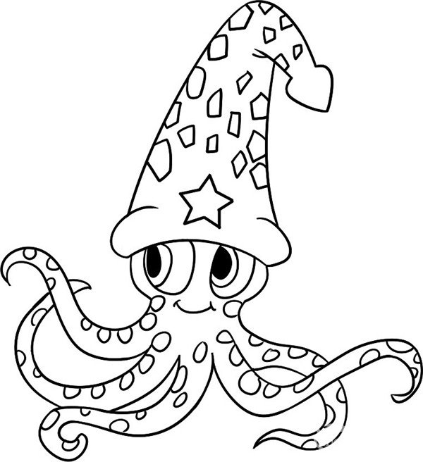 最简单可爱的小章鱼简笔画
