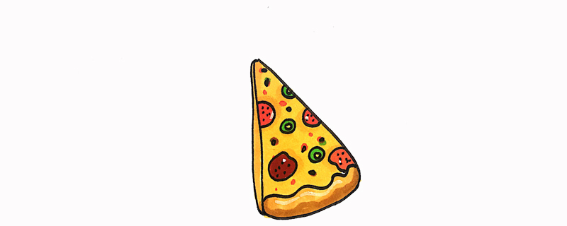 披萨怎么画简笔画彩色图片