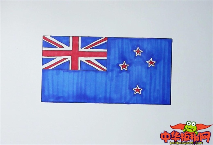新西兰国旗简笔画怎么画