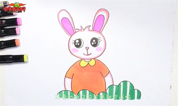 可爱的卡通小白兔简笔画