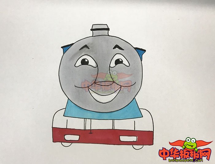 小火车托马斯彩色简笔画怎么画