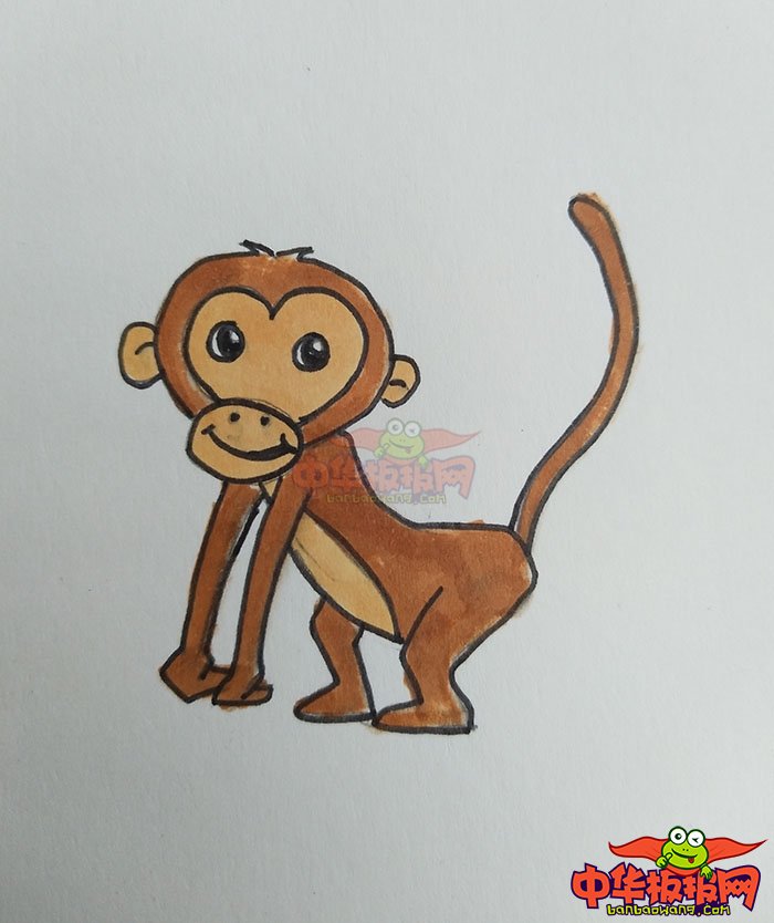 简单又漂亮的猴子怎么画