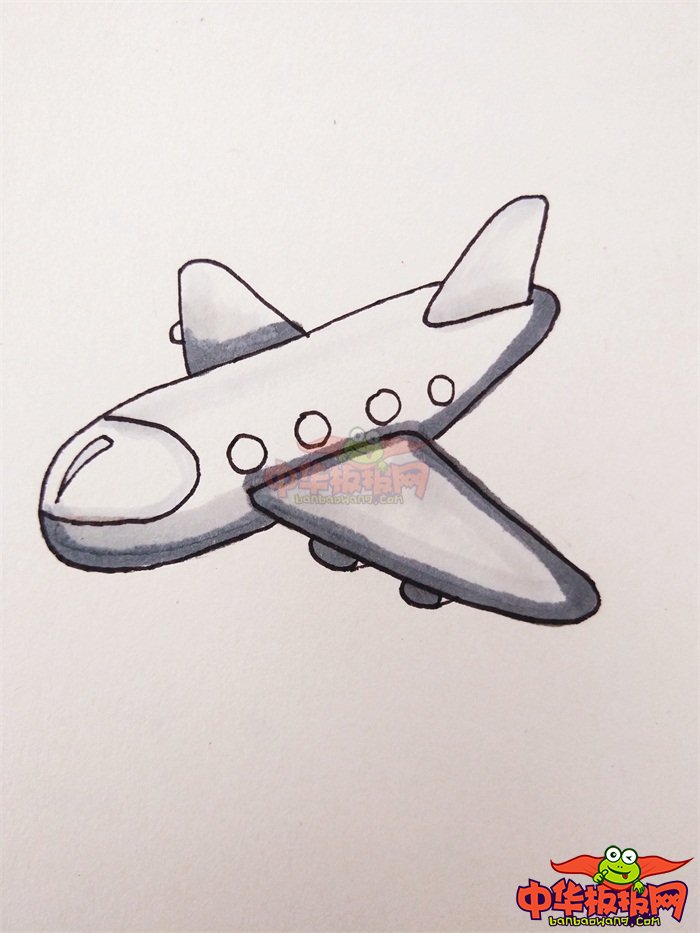 画飞机简笔画儿童画