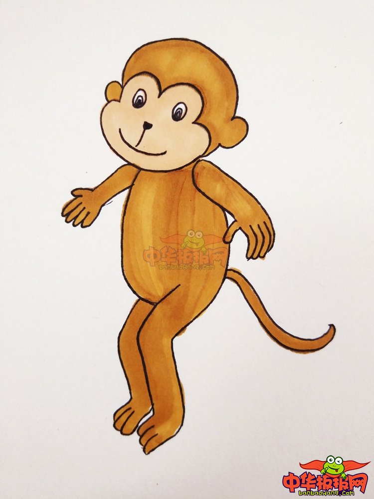 画一只可爱的小猴子简笔画