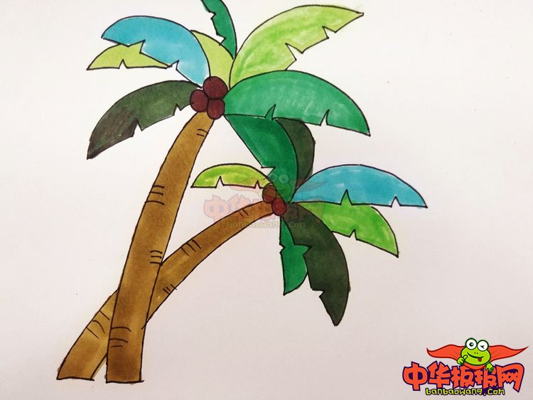 简单又漂亮的椰子树怎么画