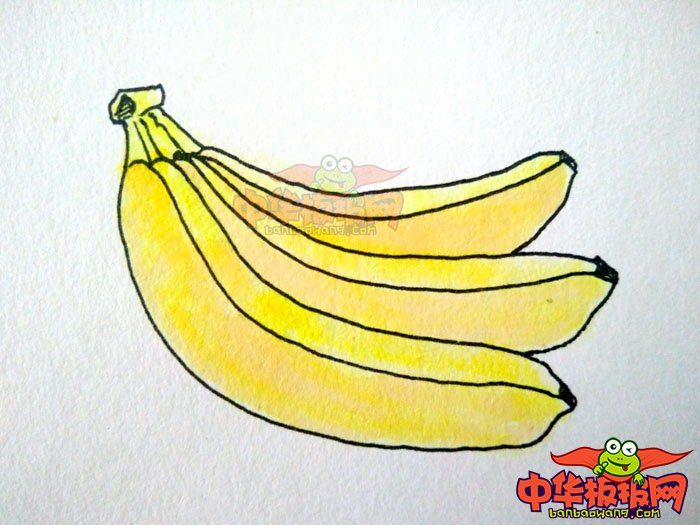 一把香蕉的简笔画怎么画