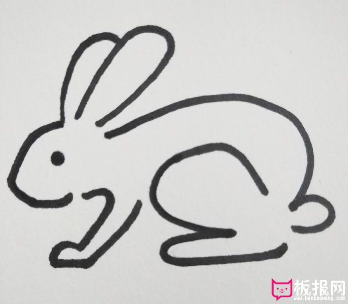 小白兔最简单的画法图解
