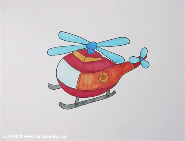 直升机简笔画怎么画简单漂亮
