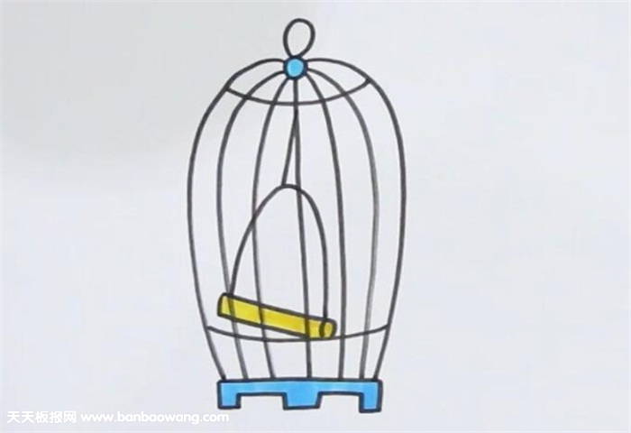 画鸟笼子的简易教程