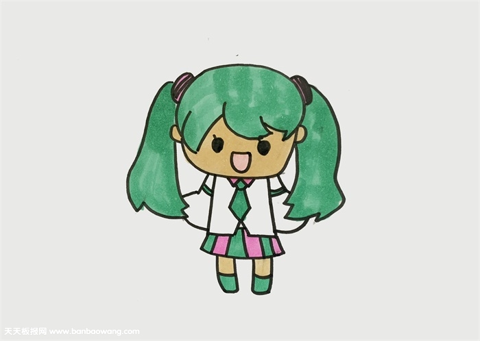 画q版小初音简笔画