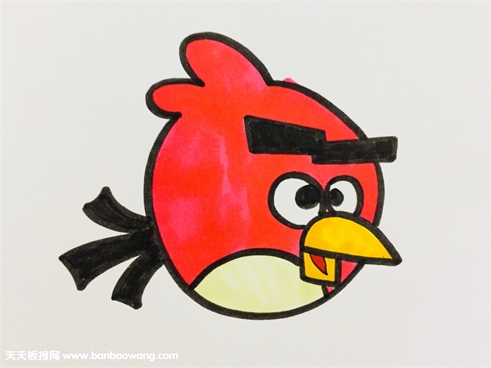 愤怒的小鸟最简单的画