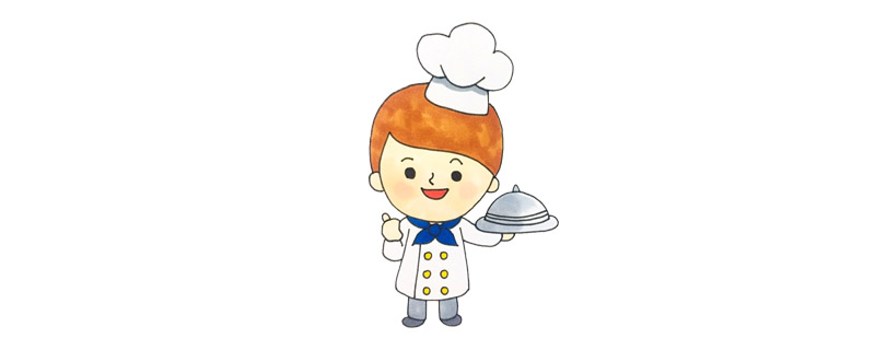 可爱的小厨师简笔画