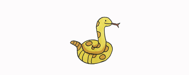 简单可爱的毒蛇怎么画