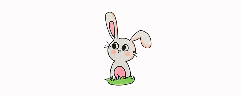 小学生画可爱的小兔子