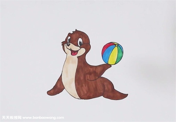 小海狮怎么画才可爱