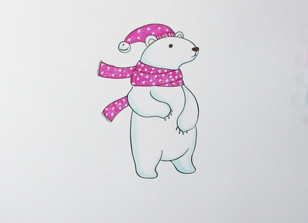 北极熊怎么画简单又好看
