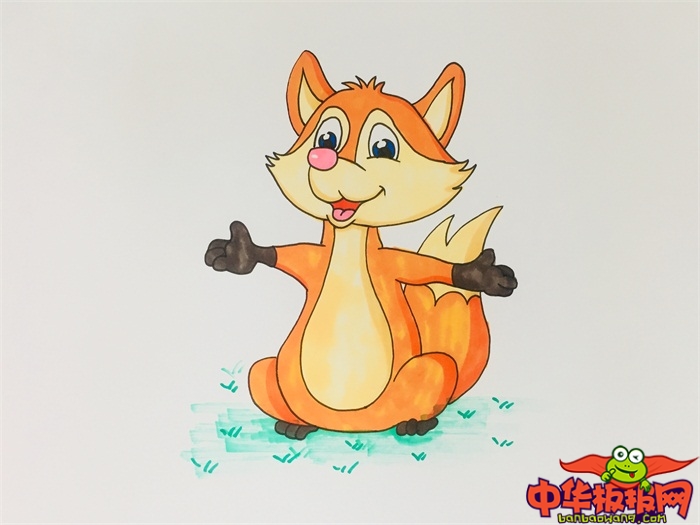 小狐狸卡通画