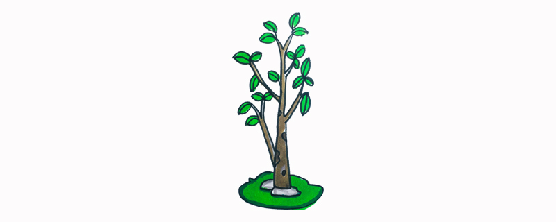 二年级画一棵小树怎么画
