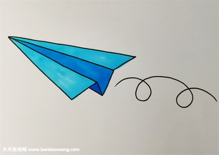 怎么画纸飞机儿童简笔画