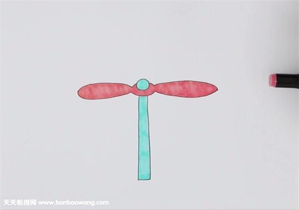 玩具竹蜻蜓简笔画怎么画