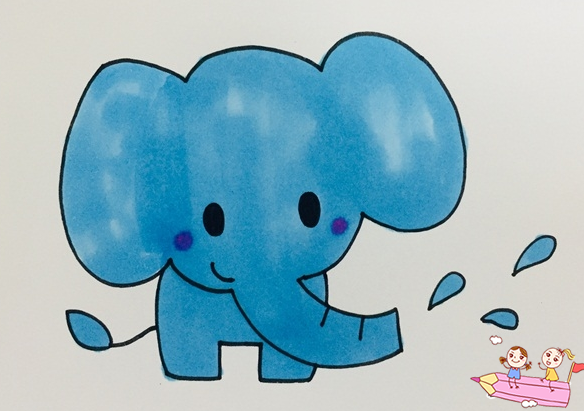 大象简易画法怎么画