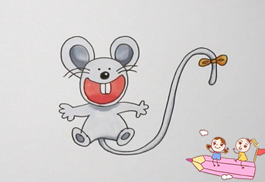 怎么画小老鼠简单画法