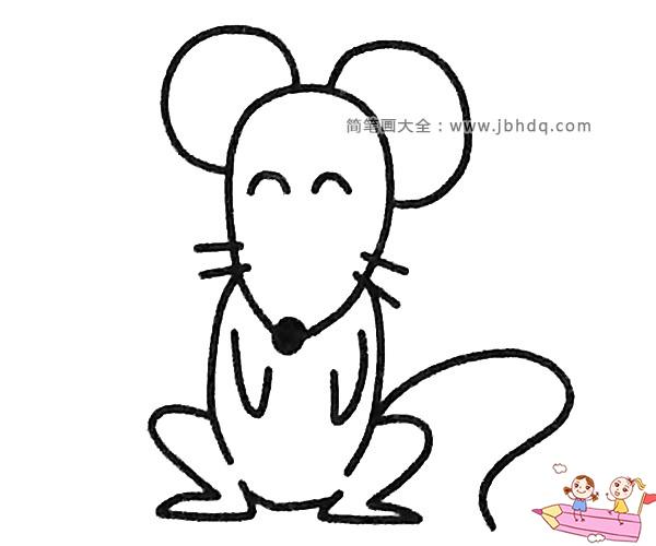 最简单的小老鼠简笔画