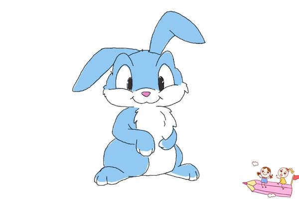 简单画可爱的兔子简笔画