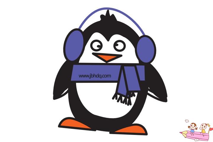 可爱卡通企鹅简笔画图片