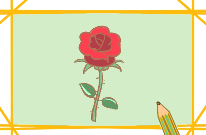 玫瑰花怎么画简单好看