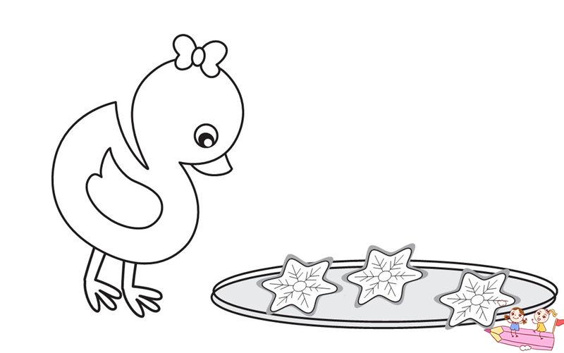 儿童画小鸭子简单画法