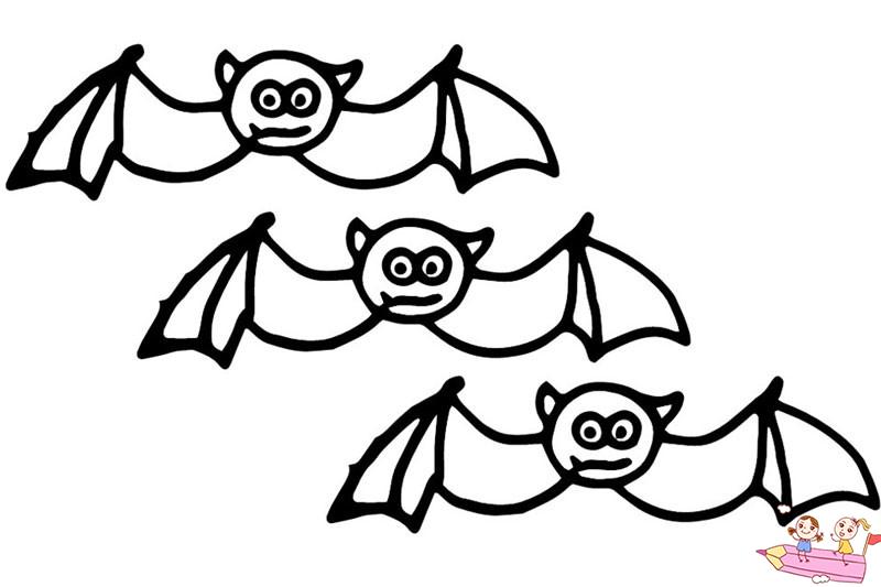 最简单的蝙蝠绘画图片大全