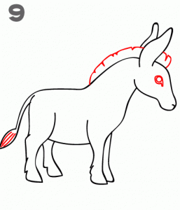 小毛驴怎么画简单
