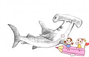 锤头鲨儿童画