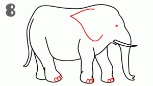 简笔大象的画法最简单