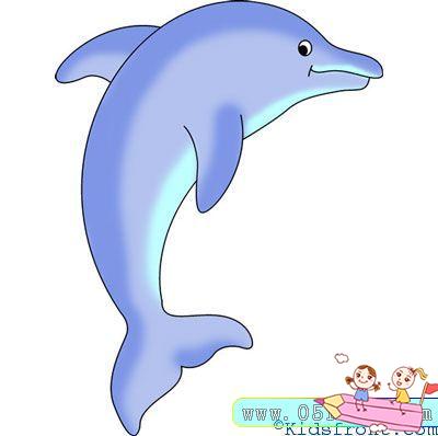 跃起的海豚简笔画