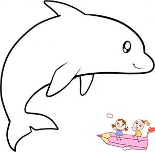 最简单的海豚怎么画