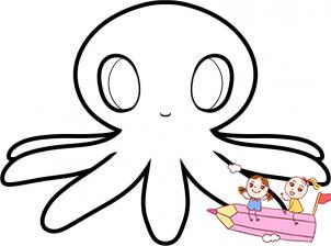 最简单儿童章鱼怎么画