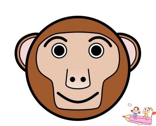 猴子脸怎么画
