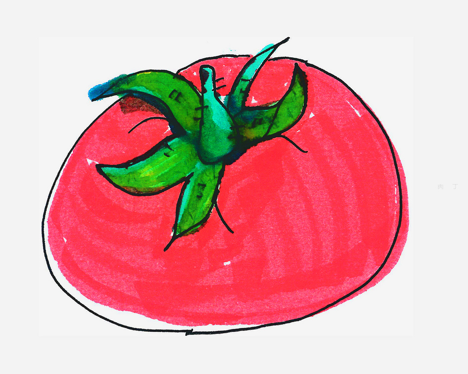 西红柿的简单画法