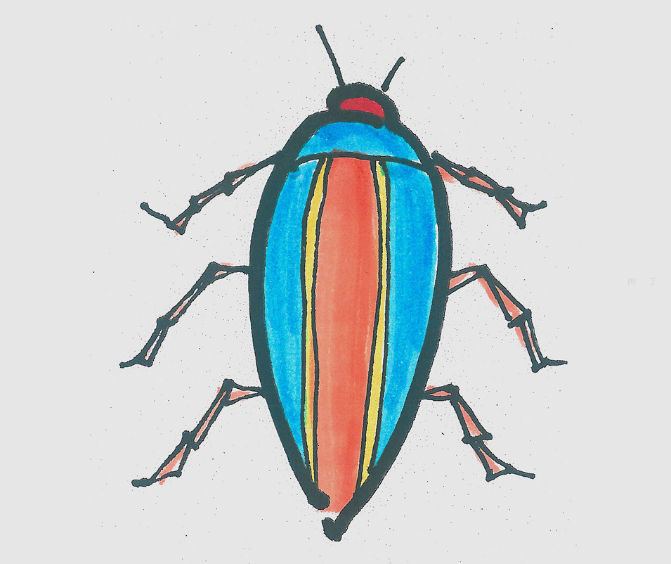 大甲虫怎么画