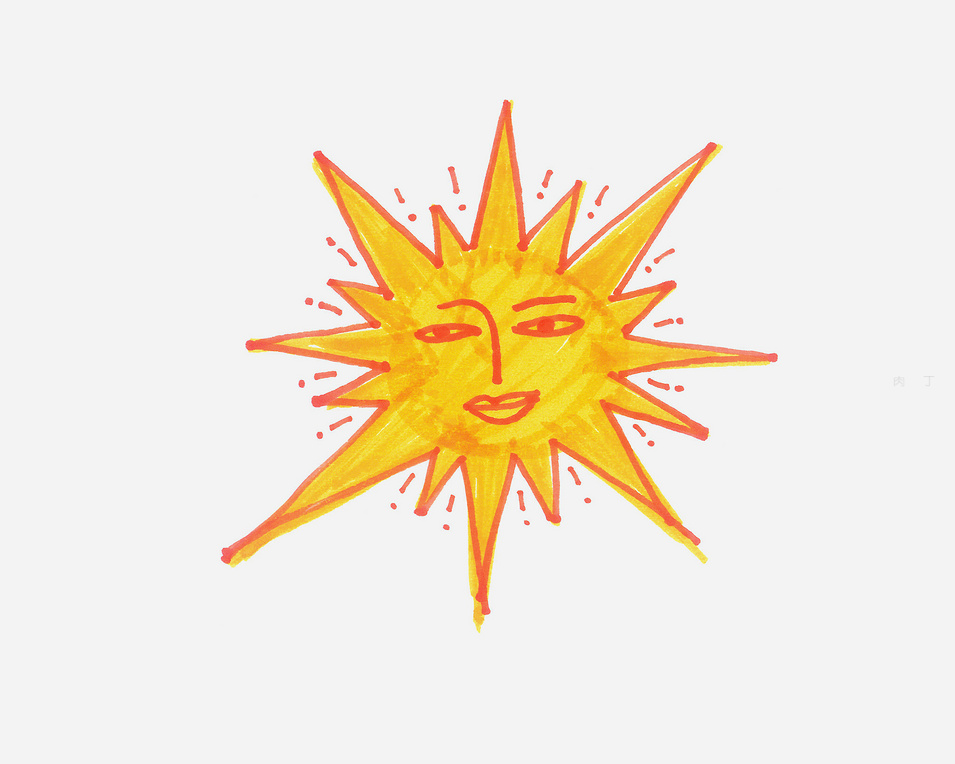 画太阳怎么画又漂亮又简单