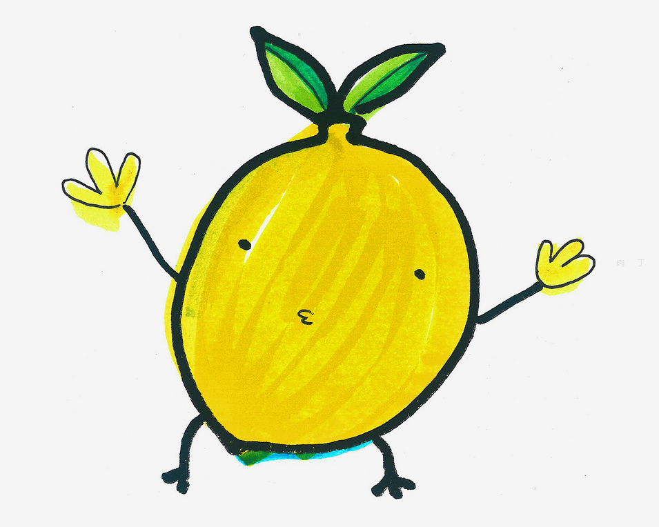 儿童画柠檬的画法步骤