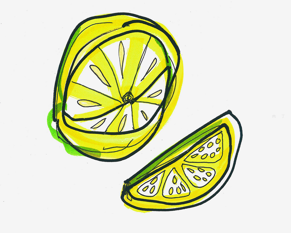柠檬的画法简笔画步骤图解