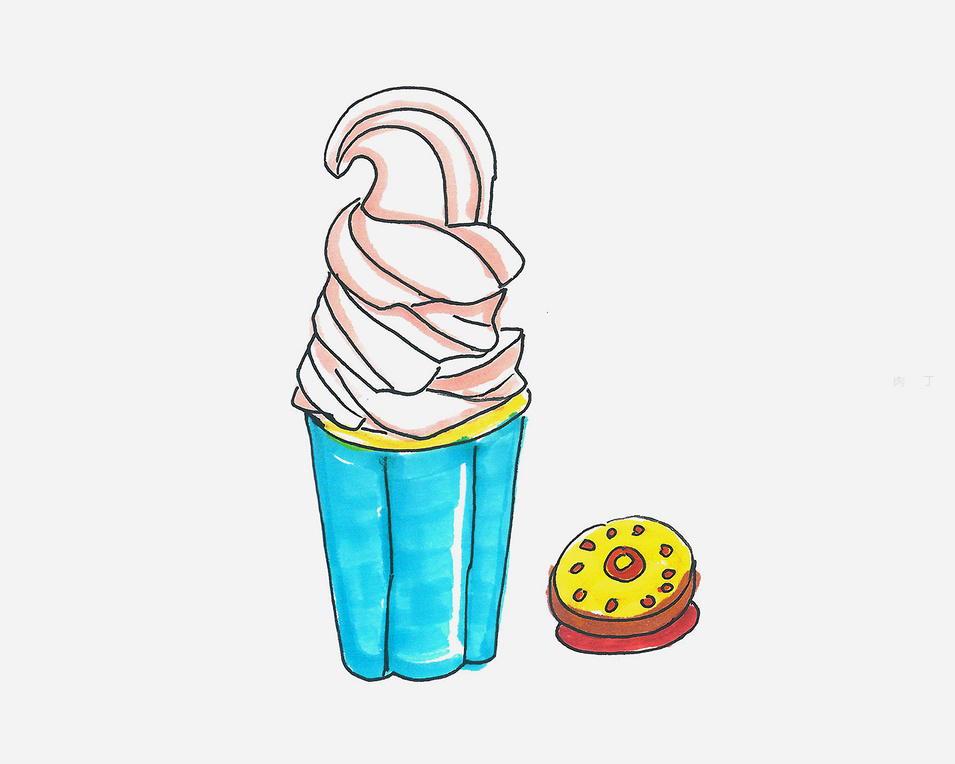 冰淇淋怎么画简单好看