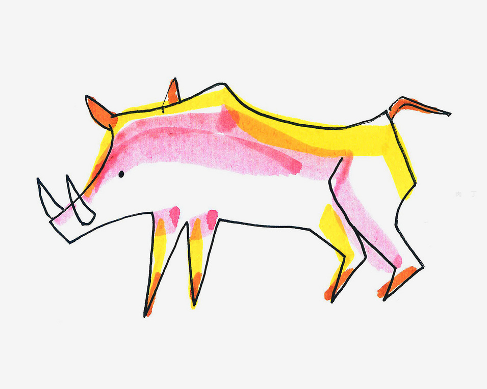 5岁野猪的画法图解