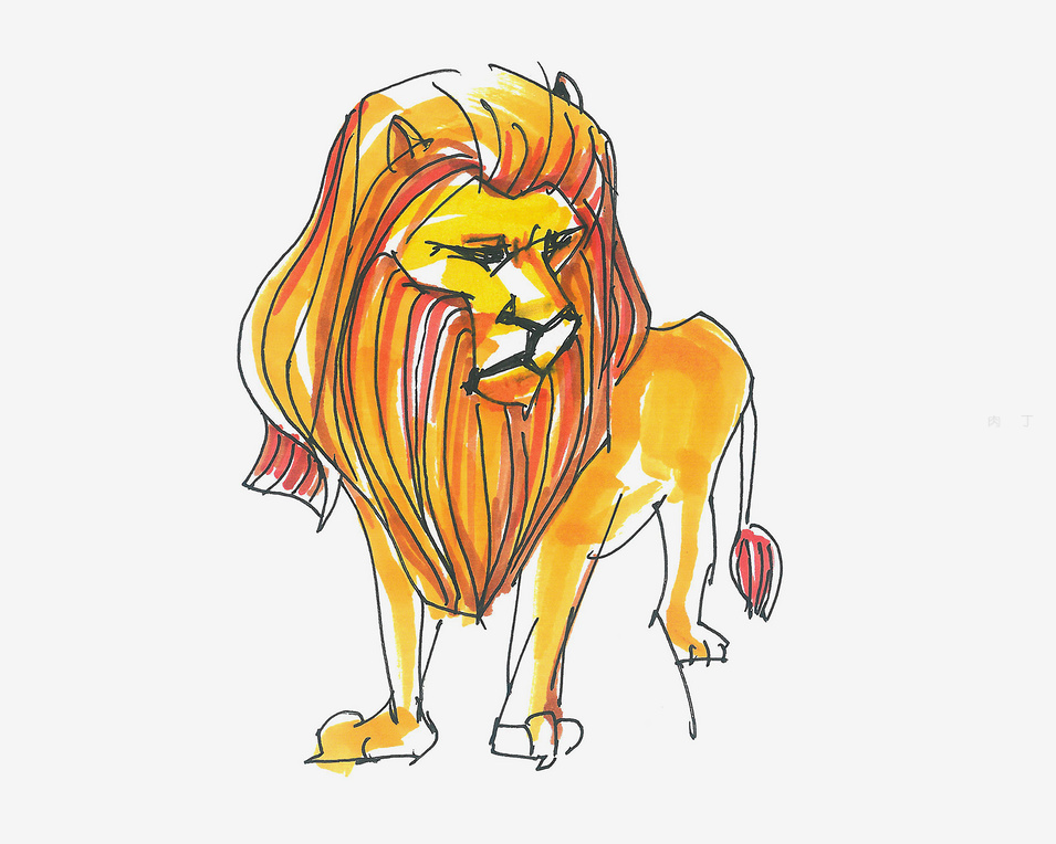 狮子怎么画简单又霸气
