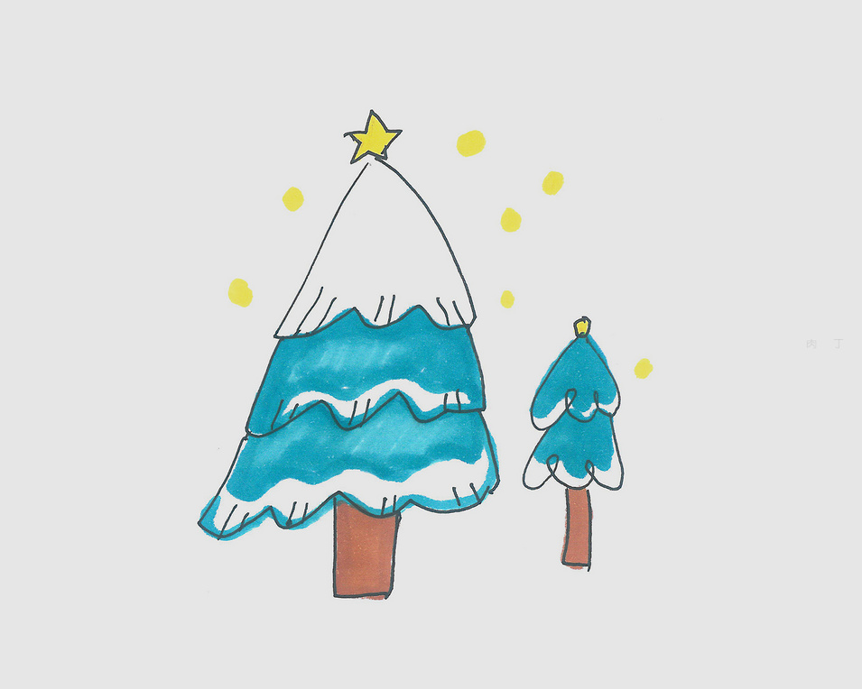 简单的圣诞树怎么画最简单的