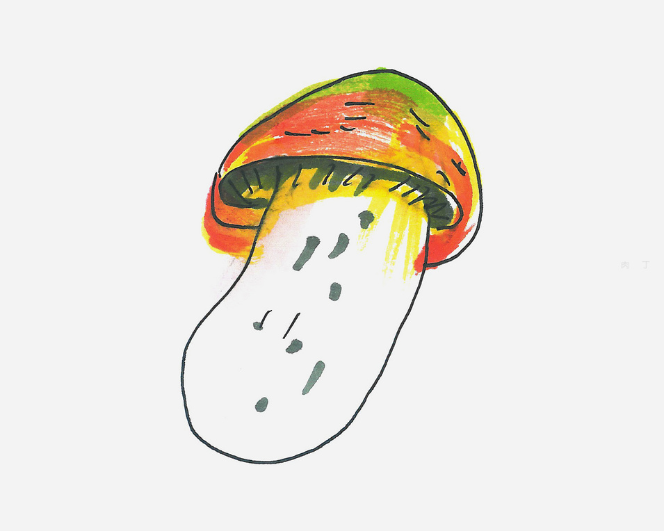 漂亮的蘑菇怎么画